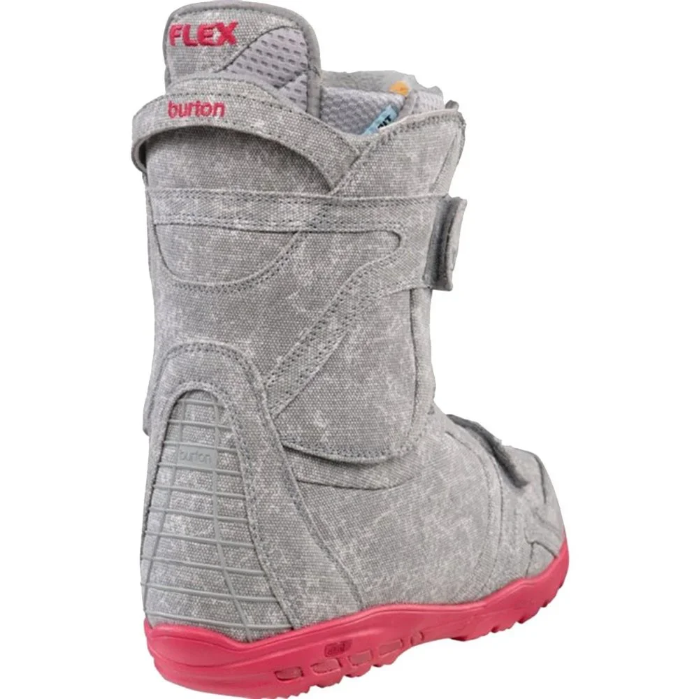 NEW Burton Axel Womens Snowboard Boots! Gray Pink Trim  Size 5.5  Blemishes